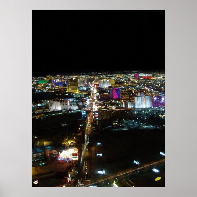 Las Vegas Strip Aerial View Poster Skriv ut (Framsidan)