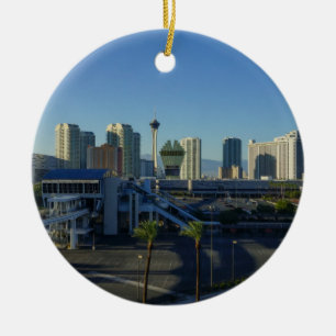 Las Vegas Strip Ahead Julgransprydnad Keramik