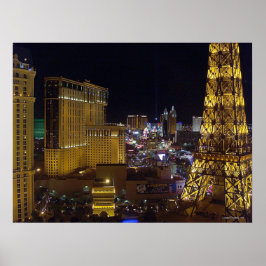 Las Vegas Strip & Aladdin Poster utskrift