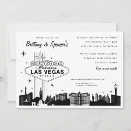 Las Vegas Strip | Bröllopsinbjudan till Las Vegas Inbjudningar