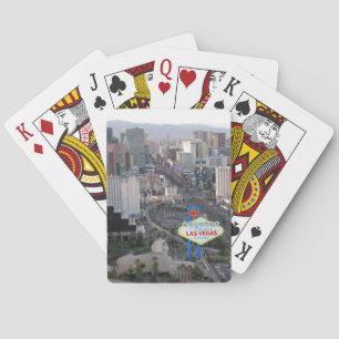 Las Vegas Strip Daytime Aerial Photo med Welcome Kortlek