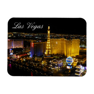Las Vegas Strip, flygvy, Nattens Ljus Magnet