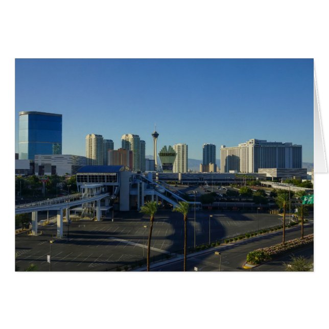 Las Vegas Strip framför OBS Kort (Framsidan Horizontal)