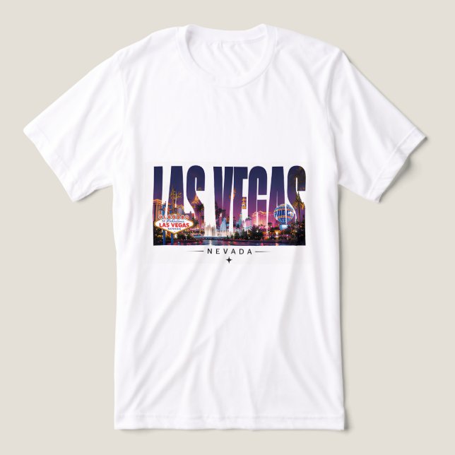 🎰 Las Vegas Strip Lights 🎰 T Shirt (Design Framsida)