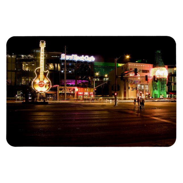 Las Vegas Strip @ Nattflexibel magnet nr 5 (Horisontell)