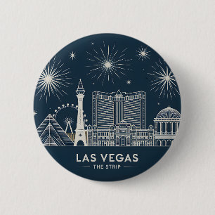 Las Vegas Strip Nevada Skyline Line Art Cityscape Knapp