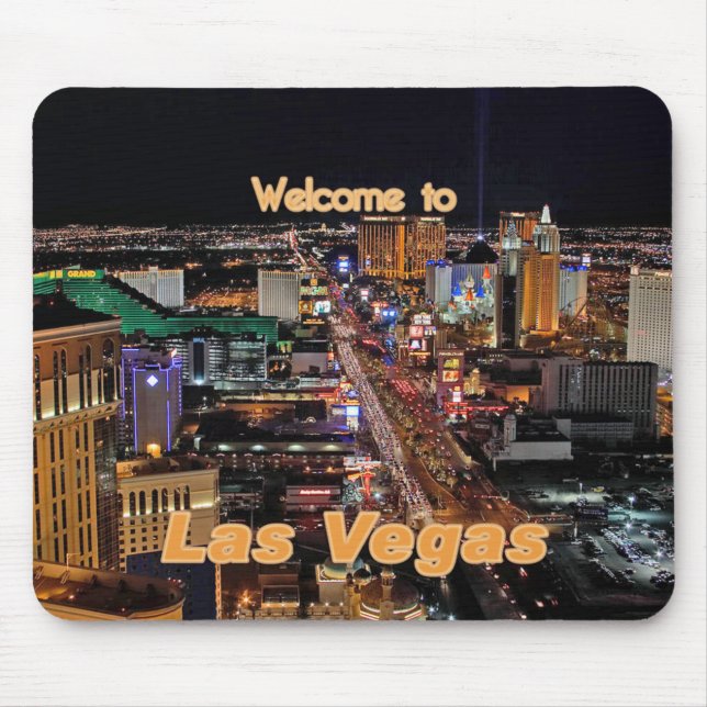 Las Vegas Strip på natten Musmatta (Framsidan)