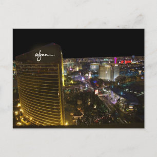 Las Vegas Strip på nattvykort Vykort