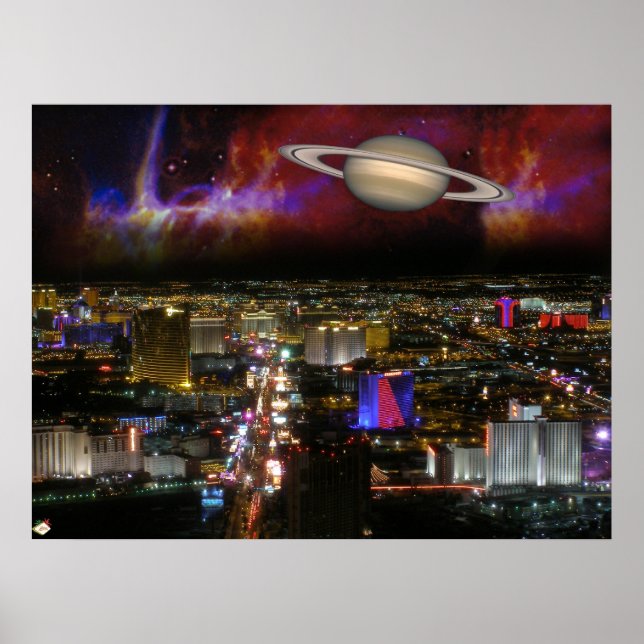 Las Vegas Strip Science fiction Poster Skriv ut nr (Framsidan)