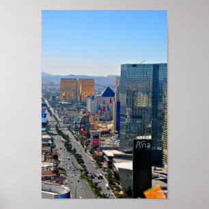 Las Vegas Strip Skyline Cityscape America Poster
