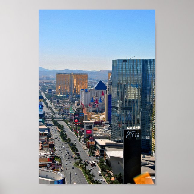 Las Vegas Strip Skyline Cityscape America Poster (Framsidan)
