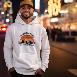 Las Vegas Strip Solnedgång Anpassad Semester Hoodie