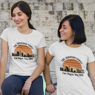 Las Vegas Strip Solnedgång Anpassad Semester Kvinn T Shirt
