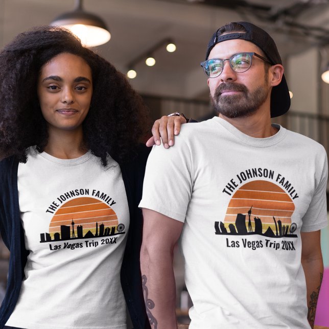 Las Vegas Strip Solnedgång Anpassad Semester T Shirt (Skapare uppladdad)
