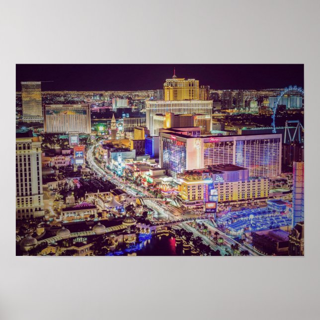Las Vegas strip stiliserad Poster (Framsidan)