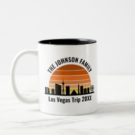 Las Vegas Strip Sunset Anpassningsbar Vacation Två-Tonad Mugg