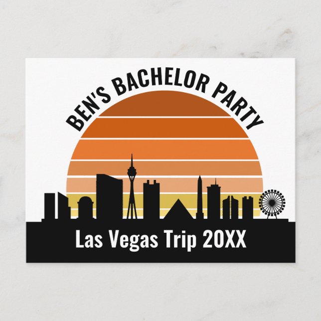 Las Vegas Strip Sunset Anpassningsbar Vacation Vykort (Framsida)