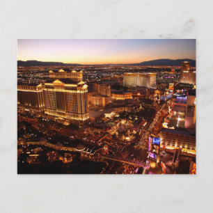 Las Vegas Strip Sunset-vykort Vykort