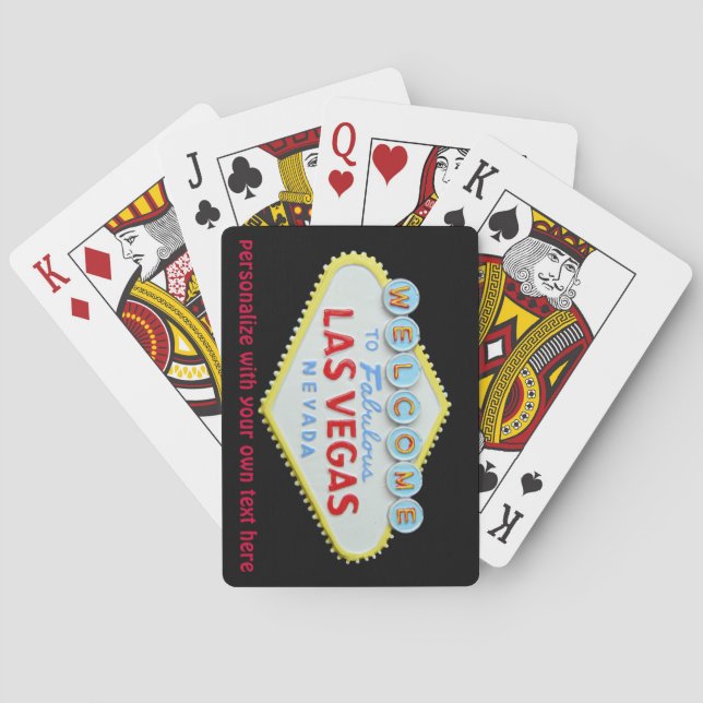 Las Vegas Strip-välkomstkort Kortlek (Baksidan)