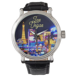 Las Vegas Strip vid Nattbevakning Armbandsur