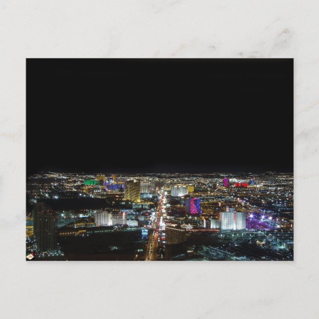 Las Vegas Strip Wide Vinkel View-vyvykort Vykort (Framsida)