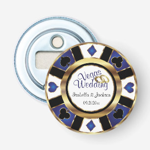 Las Vegas Styled Wedding - Gold, White & Blue Flasköppnare