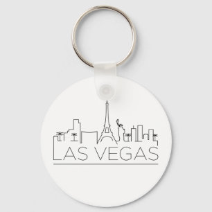 Las Vegas Stylized Skyline Nyckelring