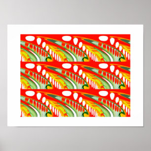 Las Vegas sunset art Poster
