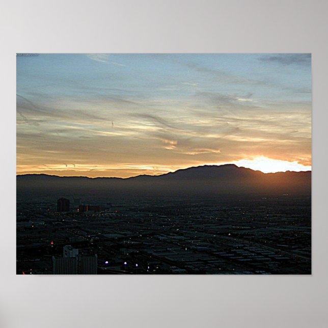 Las Vegas Sunset Poster (Framsidan)