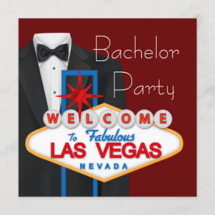 Las Vegas Svärmningsparty Inbjudningar