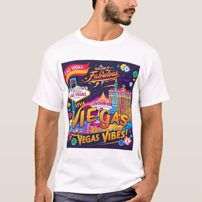 LAS VEGAS T SHIRT (Framsida)