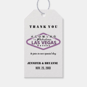 Las Vegas-Tack för kommande Anpassningsbar Presentetikett
