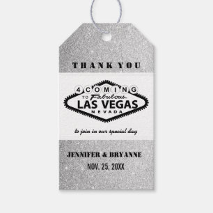 Las Vegas-Tack för kommande Anpassningsbar Presentetikett