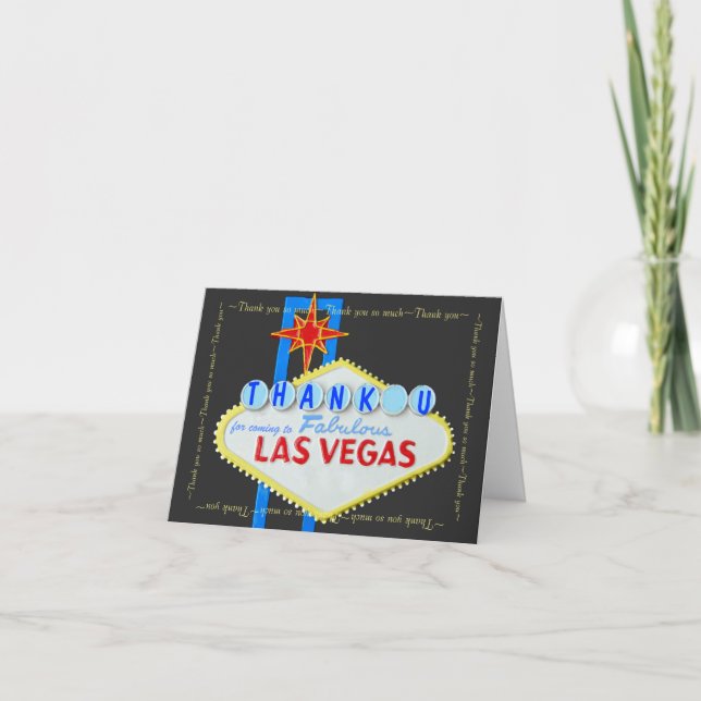 Las Vegas tackkort (Framsida)