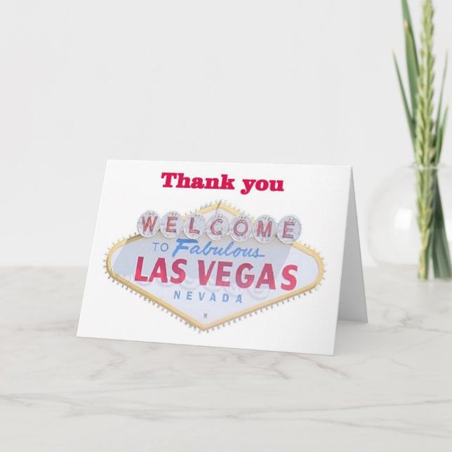Las Vegas tackkort (Framsida)