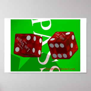 Las Vegas tärning mig (trycket) Poster