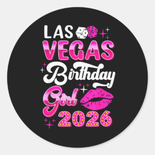 Las Vegas Tjejresa 2026 Kryssningsresa Matchande B Runt Klistermärke