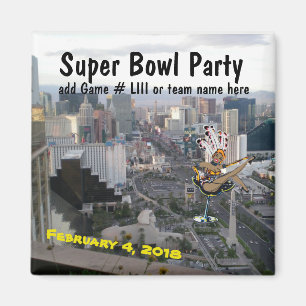 Las Vegas Toppen Football Party med showgirl Magnet
