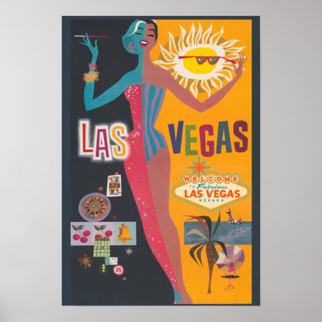 Las Vegas Travel Ad Poster (Framsidan)
