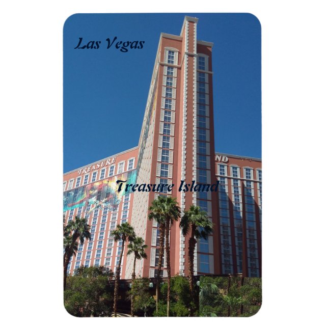 Las Vegas Treasure Island Magnet (Vertikal)