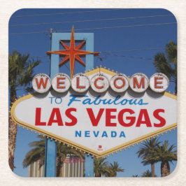 Las Vegas Underlägg Papper Kvadrat