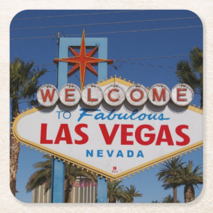 Las Vegas Underlägg Papper Kvadrat