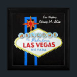 Las Vegas Underteckna Bröllop Smyckeskrin<br><div class="desc">Välkomna till ett fantastiskt Las Vegas-tecken är en berömd-ikon och nu är det också en attraktiv presentlåda.  Anpassa till ditt speciella tillfälle</div>