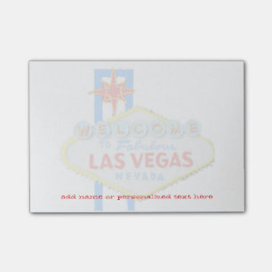 Las Vegas undertecknar den klibbiga personligen Post-it Block