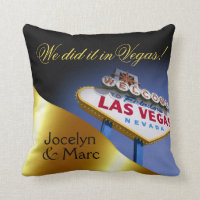Las Vegas undertecknar Herr & Fru Nygift person |