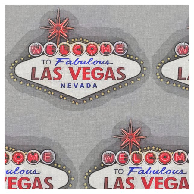 Las Vegas undertecknar Tyg (Närbild)