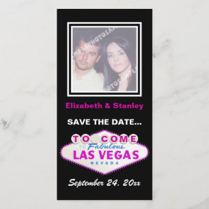 Las Vegas-undertecknare contemporary bröllop spara Datumet