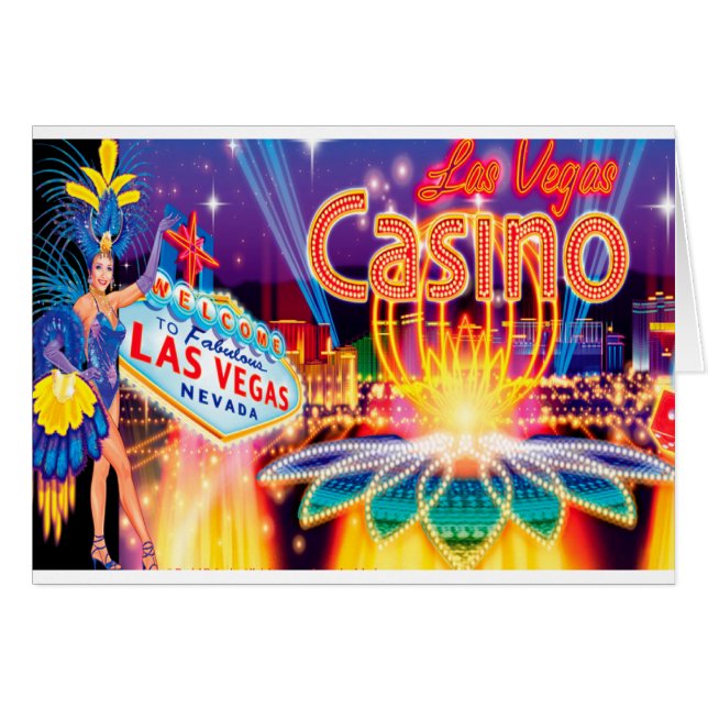 Las Vegas Vacation Hälsningskort (Framsidan Horizontal)