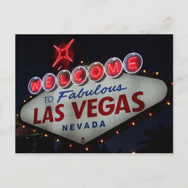 Las Vegas Välkommen Vykort (Framsida)