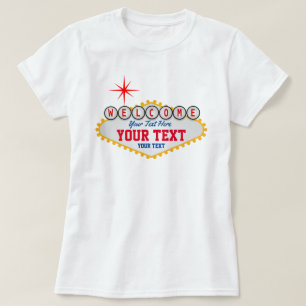 Las Vegas välkomnar din text T Shirt